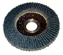 4-1/2" Tiger Disc Abrasive Flap Disc, Conical (ty29), Phenolic Backing, 24z, 7/8" Arbor Hole