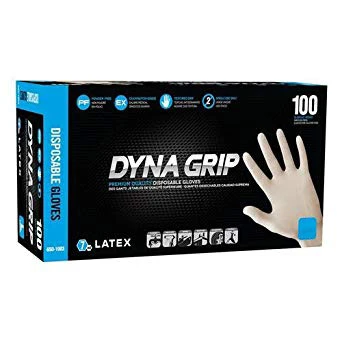 Dyna Grip Latex 8 Mil Pf Glove Large