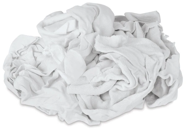 Wiping Rags Lint Free White, Finished On 4 Sides, 50# Box