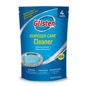4-pack Disposer Care Cleaner & Disinfectant Pouches - Powerful Foaming Action, Lemon Fresh Scent
