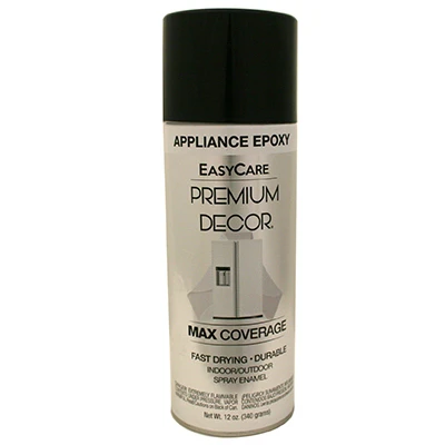 Premium Decor Appliance Epoxy Spray Paint, Black, 12 Ounce