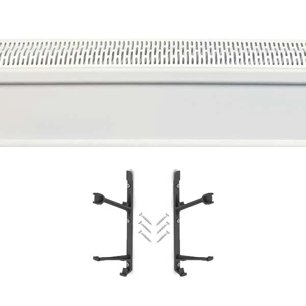 Plastx The Better Baseboard Cover 3 in. H x 2 ft. W 1-Way White ABS Plastic Baseboard Heater Co