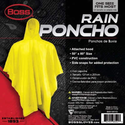 YELLOW Boss Rain Poncho
