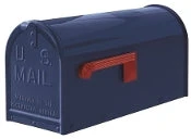 JANZER Blue Smooth Mailbox - Durable, Secure, And Stylish Design