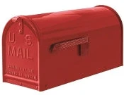 JANZER Red Smooth Mailbox With Durable Finish And Secure Closure