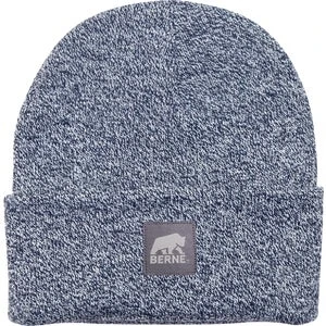 BLUE/WHT KNIT CUFF BEANIE