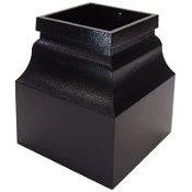 Keystone Decorative Mailbox Post Cuff In Black - Stylish And Durable Design, Fits Gaines & Janzer Posts