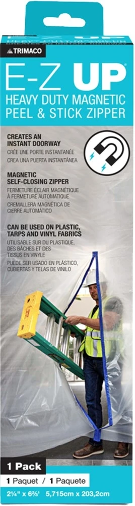 E-Z UP MAGNETIC STICK ON ZIPPER