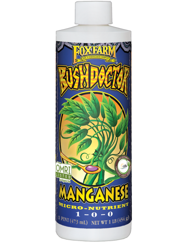 FoxFarm BushDoctor Manganese Organic Liquid Fertilizer, 1-0-0, 1 Pint (12/Cs)