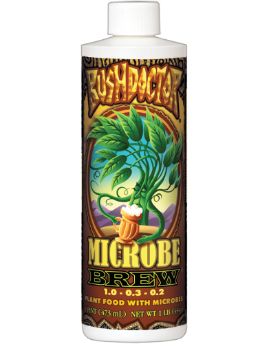 FoxFarm BushDoctor Microbe Brew Liquid Fertilizer, 1-0.3-0.2, 1 Quart