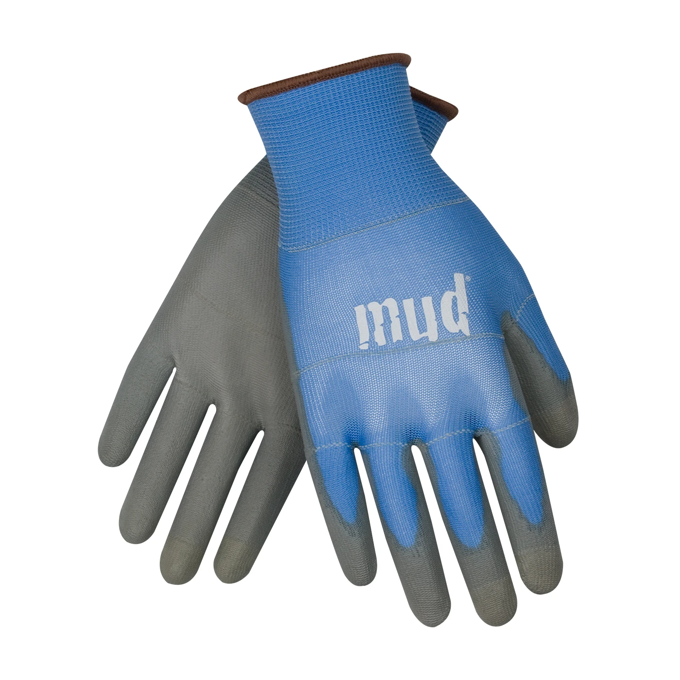 Mud Gloves Smart Glove Poly Coated Mud Gloves, Blueberry, Large