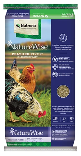 Nutrena NatureWise Feather Fixer Poultry Feed, 40lb