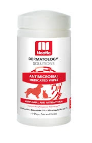 Nootie Dermatology Solutions Antimicrobial Medicated Pet Wipes 70ct