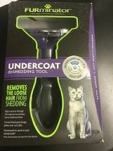 Furminator Undercoat Deshedding Tool For Cats, Short Hair, Large