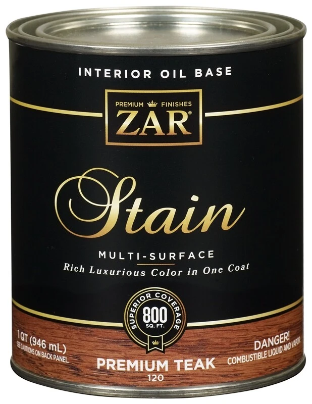 ZAR Oil-Based Wood Stain, Premium Teak, 1 Qt.