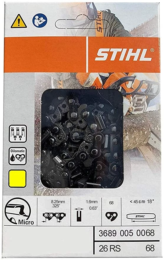 26rs 81 Rapid Super Chainsaw Chain For 20" Bar - .325" Pitch, .063" Gauge