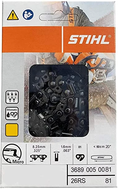 Stihl 26RS 81 Rapid Super Chainsaw Chain. Fits 20" bar.325 Pitch .063 Gauge