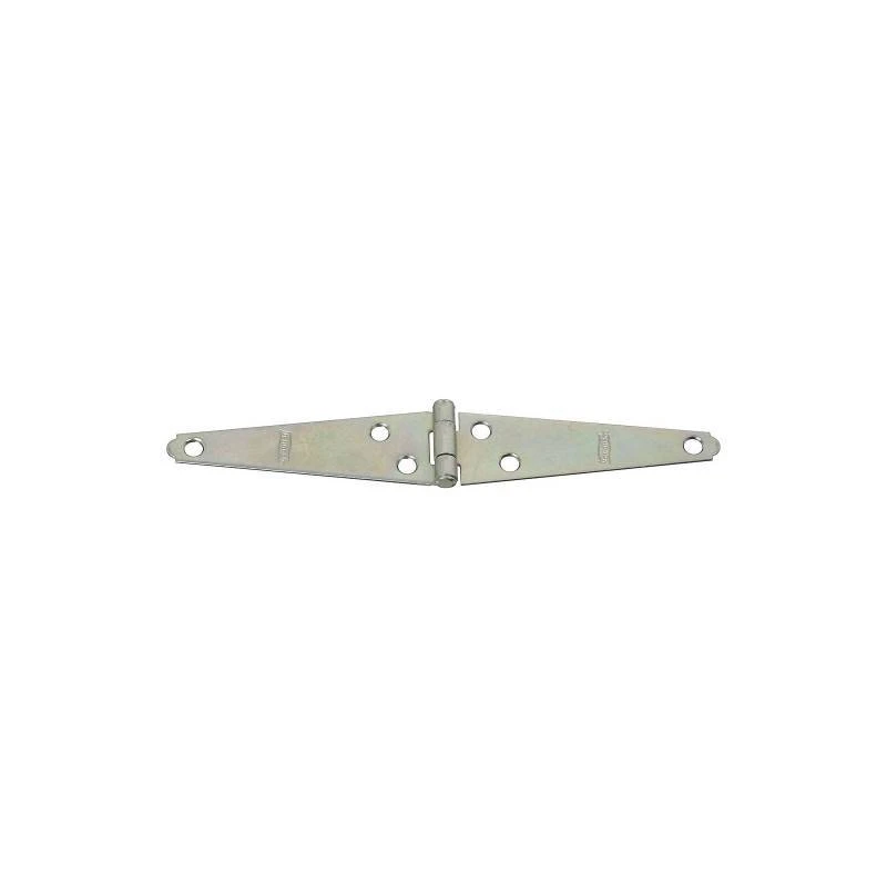 National Hardware N127-514 Strap Hinge, 8 lb Weight Capacity, Steel, Zinc