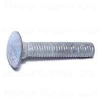 3/8-16 x 2 Galvanized Carriage Bolts