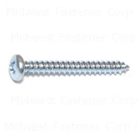 6 x 1-1/4 Zinc Phillips Pan Sheet Metal Screws
