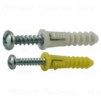 No. 6-8/ 10-12 Plastic Ribbed Plastic Anchor Kit