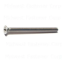 8-32 x 2 Stainless Steel Phillips Flat Machine Screws