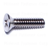 10-24 x 3/4 Stainless Steel Phillips Flat Machine Screws