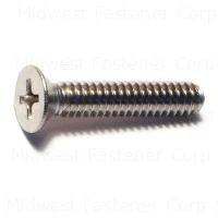10-24 x 1 Stainless Steel Phillips Flat Machine Screws