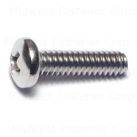 10-24 x 3/4 Stainless Steel Phillips Pan Machine Screws