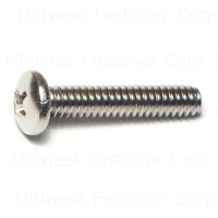 10-24 x 1 Stainless Steel Phillips Pan Machine Screws