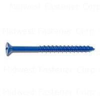 3/16 x 2-3/4 Blue Ruspert Phillips Flat Masonry Screws