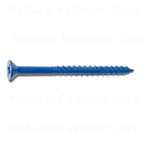 1/4 x 3-1/4 Blue Ruspert Phillips Flat Masonry Screws