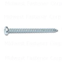 8 x 2 Zinc Phillips Pan Sheet Metal Screws