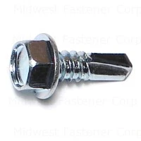 14 x 3/4 Zinc Hex Washer Self-Drilling Screws