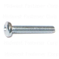 8-32 x 1 Zinc Phillips Pan Machine Screws