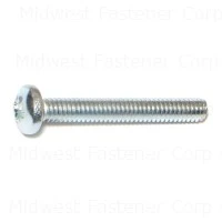 8-32 x 1-1/4 Zinc Phillips Pan Machine Screws