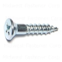 14 x 1-1/4 Zinc Phillips Flat Wood Screws
