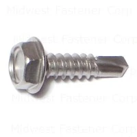 10 x 3/4 Stainless Steel Hex Head Self-Drilling Screws