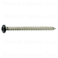 10 x 2-1/2 Black Stainless Black Pan Shutter Screws