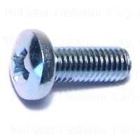 10-32 x 1/2 Zinc Phillips Pan Machine Screws