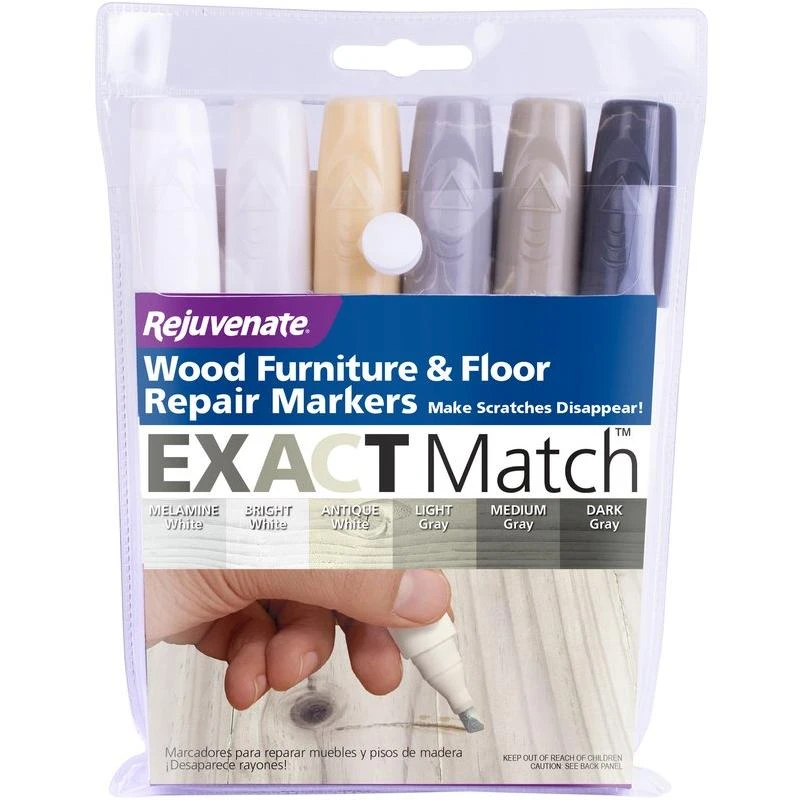 Rejuvenate Wood Furniture and Floor Repair Markers, White