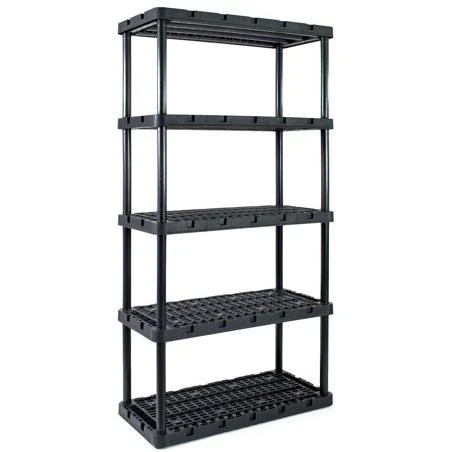Gracious Living Knect A Shelf Heavy Duty Ventilated Storage 5 Tier Shelving Unit