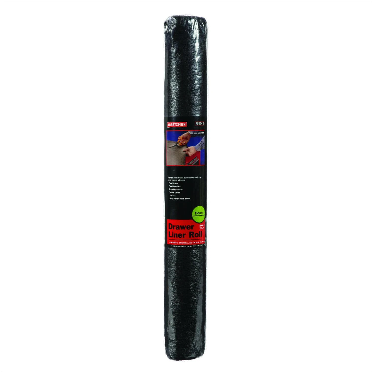 Craftsman 85.5 in. Rubber Drawer Liner 22.125 in. W x 1 in. H Black