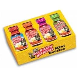 Southwest Specialty MB-4PK Foods Ass Kicking Hot Sauce Mini Bottle Gift Set