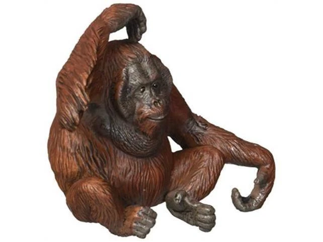 Sitting Orangutan Toy Figure - Realistic Animal Replica Pp50120