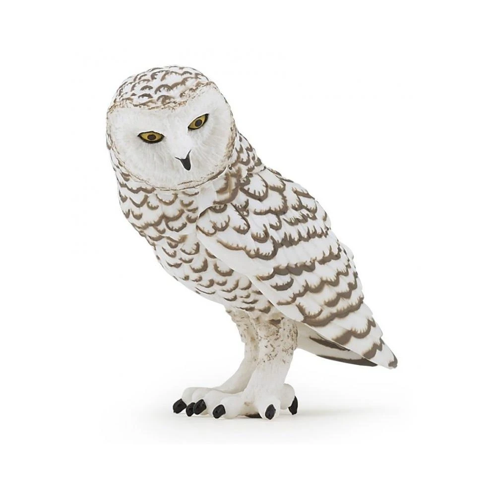 Snowy Owl Animal Figurine - Model 50167 - Realistic Wild Bird Figure