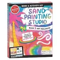 Sand Painting Studio - Creative Art Set For Kids With Tools And Colored Sand