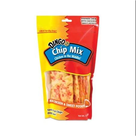 Dingo Chip Mix Chicken and Sweet Potato Dog Treats 1 Bag 7.5 oz