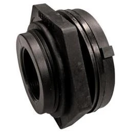 Genova 38815 1.5 in Schedule 40 PVC Bulkhead Fitting - Leakproof Water Tight Connection