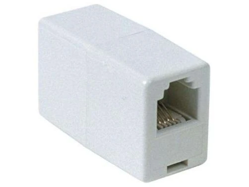 TP262WH RCA In-Line Cord Coupler — Extend Audio & Video Cables (White)